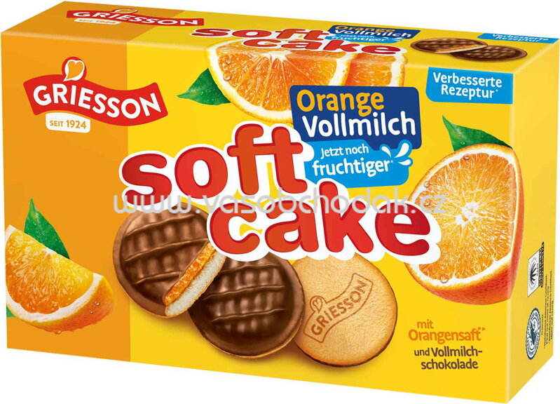 Griesson Soft Cake Orange Vollmilch, 2x150g, 300g Griesson Soft Cake Orange Vollmilch, 2x150g, 300g