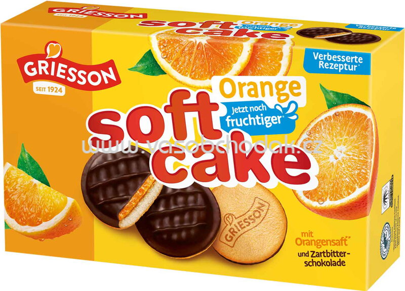 Griesson Soft Cake Orange Zartbitter, 2x150g, 300g Griesson Soft Cake Orange Zartbitter, 2x150g, 300g