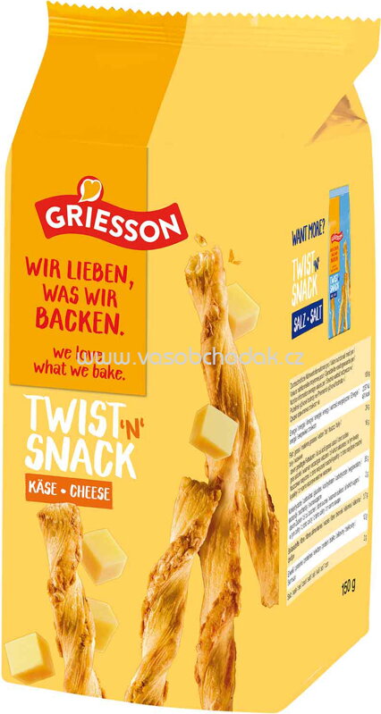 Griesson Twist 'n' Snack Käse, 150g Griesson Twist 'n' Snack Käse, 150g