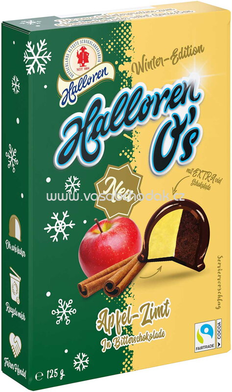 Halloren O's Apfel-Zimt, 125g Halloren O's Apfel-Zimt, 125g