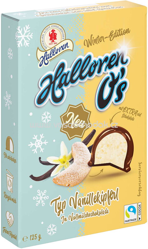 Halloren O's Typ Vanillekipferl, 125g Halloren O's Typ Vanillekipferl, 125g