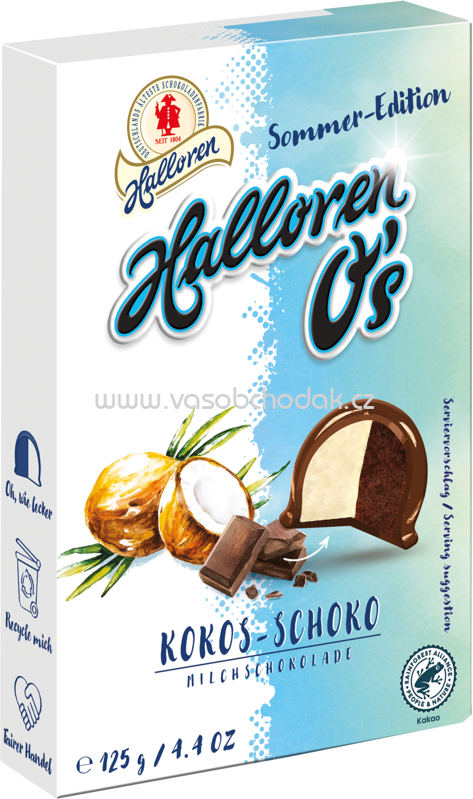 Halloren O's Kokos-Schoko, 125g