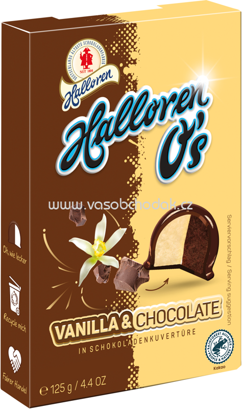 Halloren O's Vanilla & Chocolate, 125g