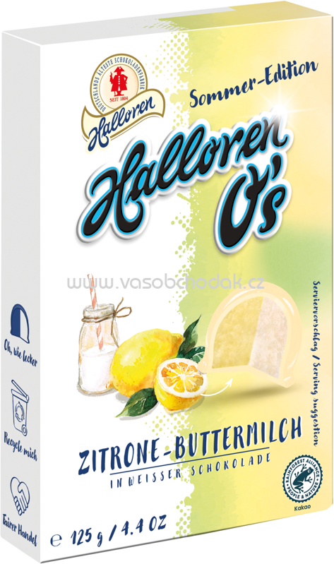Halloren O's Zitrone-Buttermilch, 125g