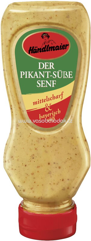 Händlmaier Der Pikant Süße Senf - mittelscharf & bayerisch süß, Squeeze, 225 ml Händlmaier Der Pikant Süße Senf - mittelscharf & bayerisch süß, Squeeze, 225 ml