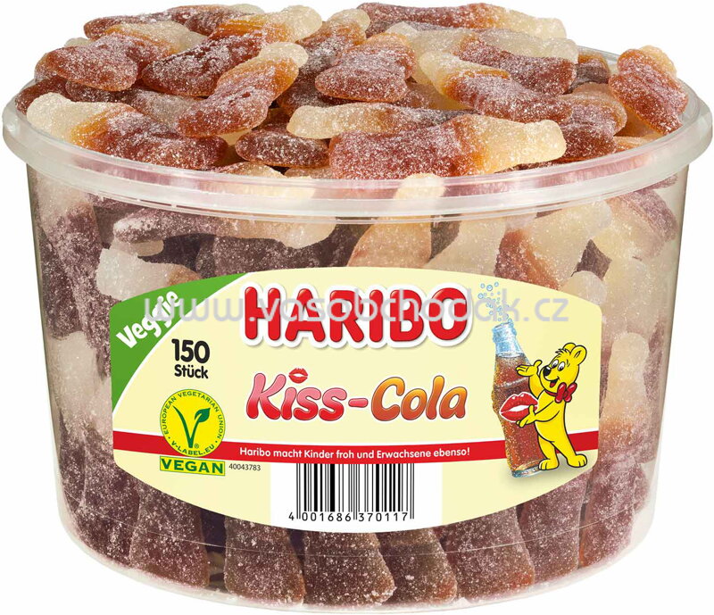 Haribo Kiss-Cola 150 St, Dose, 1350g