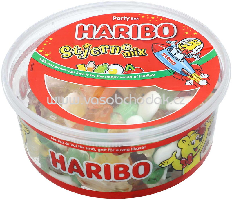 Haribo Stjerne Mix, Dose, 1 kg Haribo Stjerne Mix, Dose, 1 kg