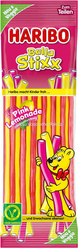 Haribo Balla Stixx Pink Lemonade, vegetarisch, 175g