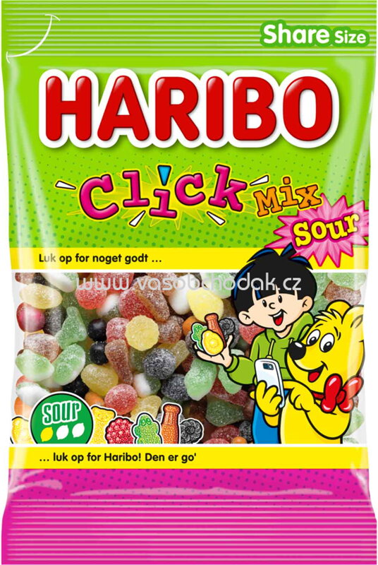 Haribo Click Mix Sour, 325g