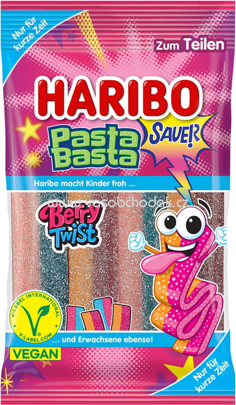 Haribo Pasta Basta Berry Twist, sauer vegan, 160g