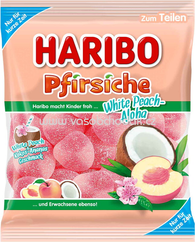 Haribo Pfirsiche White Peach-Aloha, 175g