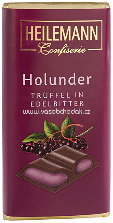 Heilemann Holunder-Trüffel in Edelbitter-Schokolade, 45g Heilemann Holunder-Trüffel in Edelbitter-Schokolade, 45g