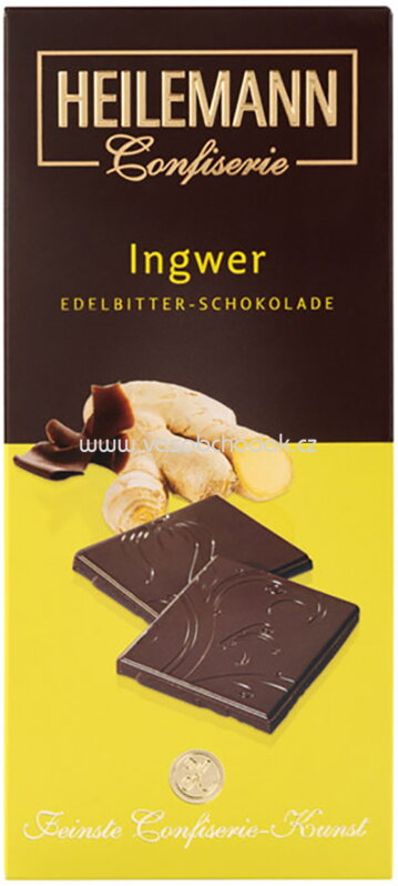 Heilemann Ingwer Edelbitter-Schokolade, 80g Heilemann Ingwer Edelbitter-Schokolade, 80g