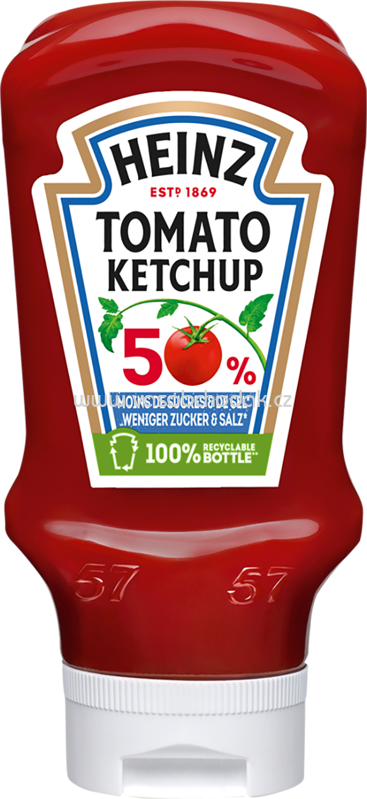 Heinz Tomato Ketchup 50% weniger Zucker, 500 ml
