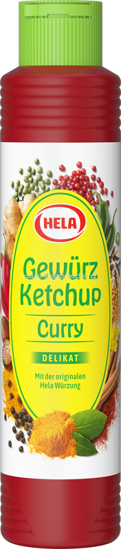 Hela Gewürz Ketchup Curry Delikat, 500 ml Hela Gewürz Ketchup Curry Delikat, 500 ml