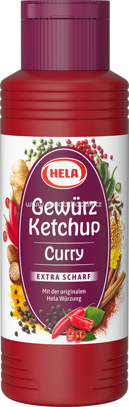 Hela Gewürz Ketchup Curry Extra Scharf, 300 ml