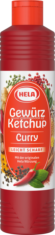 Hela Gewürz Ketchup Curry Leicht Scharf, 800 ml Hela Gewürz Ketchup Curry Leicht Scharf, 800 ml