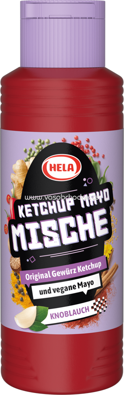 Hela Ketchup Mayo Mische Knoblauch, 300 ml