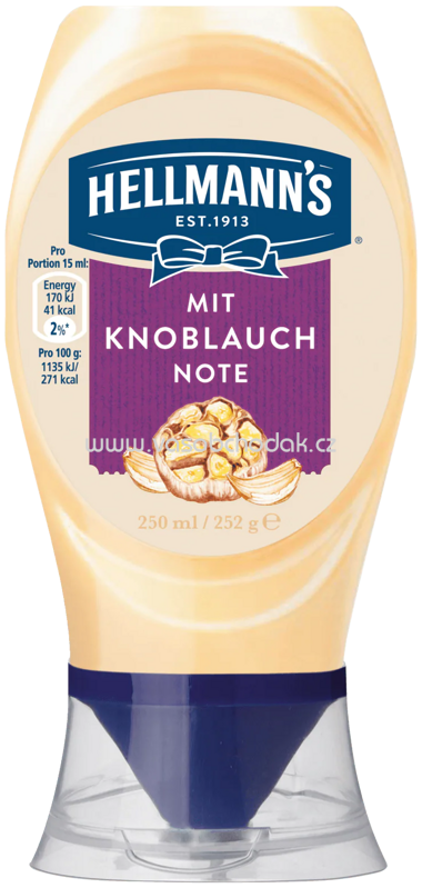 Hellmann's Mit Knoblauch Note Sauce, 250 ml