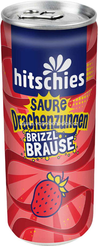 Hitschies Saure Drachenzungen brizzl Brause Erdbeere, 250 ml Hitschies Saure Drachenzungen brizzl Brause Erdbeere, 250 ml