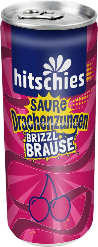 Hitschies Saure Drachenzungen brizzl Brause Kirsche, 250 ml