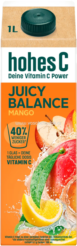 Hohes C Juicy Balance Mango, 1l