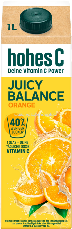 Hohes C Juicy Balance Orange, 1l