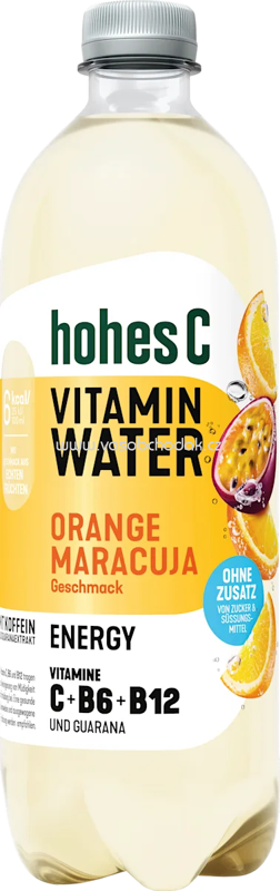 Hohes C Vitamin Water Orange Maracuja Energy, 750 ml Hohes C Vitamin Water Orange Maracuja Energy, 750 ml