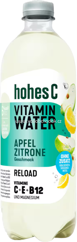 Hohes C Vitamin Water Apfel Zitrone Reload, 750 ml