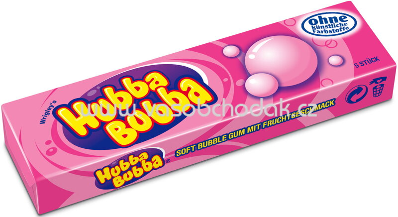 Hubba Bubba Fancy Fruit, 5 St