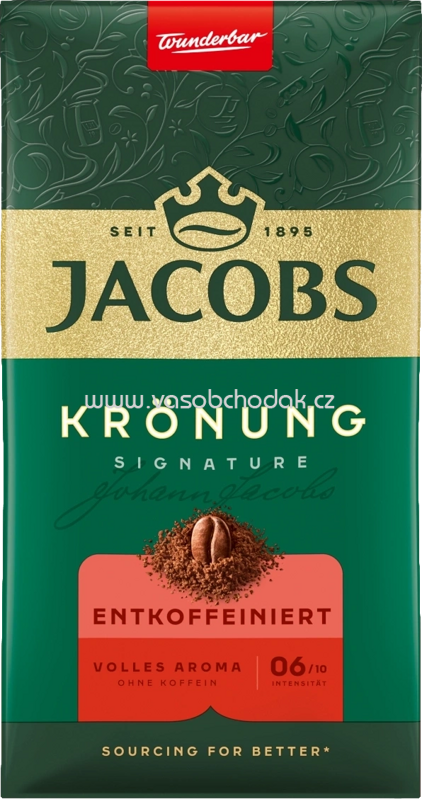 Jacobs Krönung Entkoffeiniert, 500g Jacobs Krönung Entkoffeiniert, 500g
