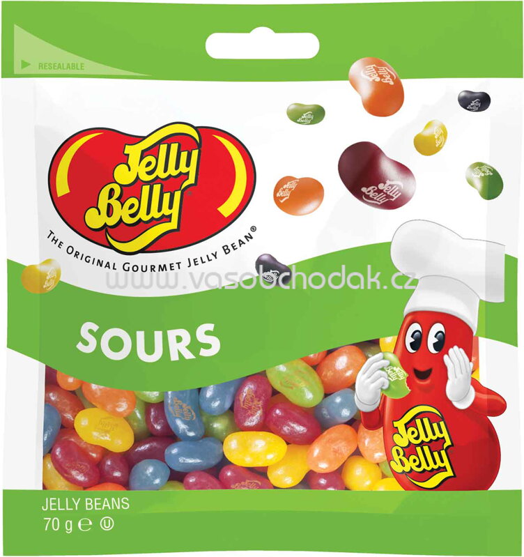 Jelly Belly 5 Sorten Sours Mix, 70 - 1000g