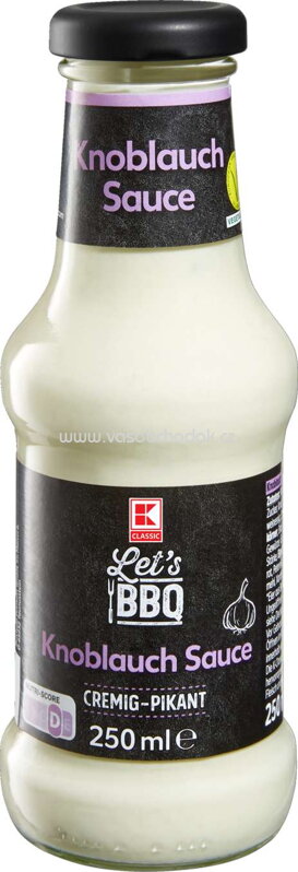 K-Classic Let's BBQ Knoblauch Sauce, 250 ml