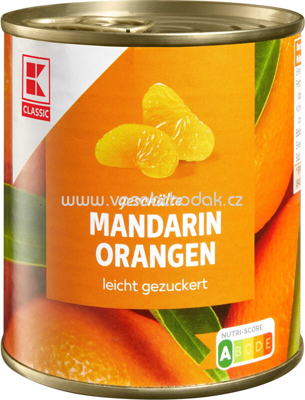 K-Classic Mandarin Orangen, leicht gezuckert, 312g K-Classic Mandarin Orangen, leicht gezuckert, 312g