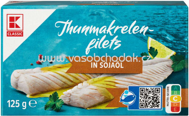 K-Classic Makrelenfilets in Sojaöl, 125g K-Classic Makrelenfilets in Sojaöl, 125g