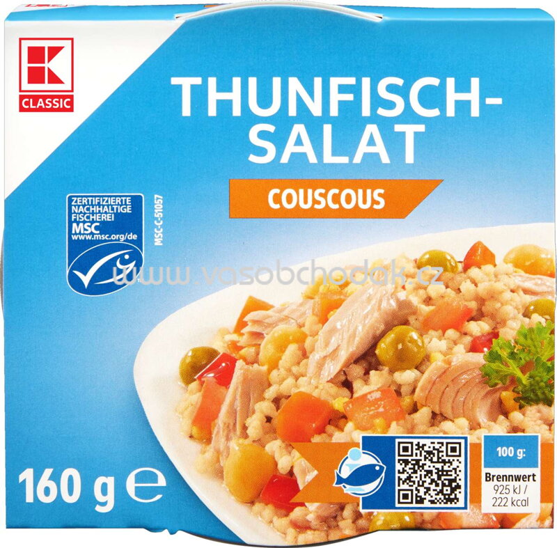 K-Classic Thunfisch Salat Couscous, 160g K-Classic Thunfisch Salat Couscous, 160g