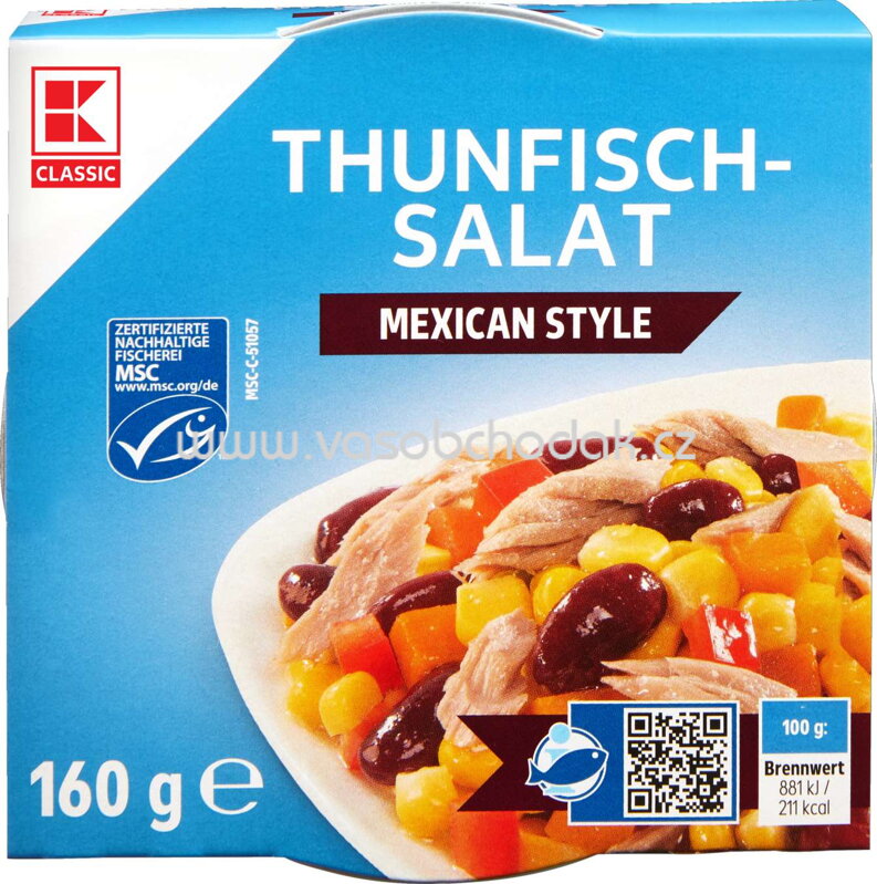 K-Classic Thunfisch Salat Mexican Style, 160g K-Classic Thunfisch Salat Mexican Style, 160g