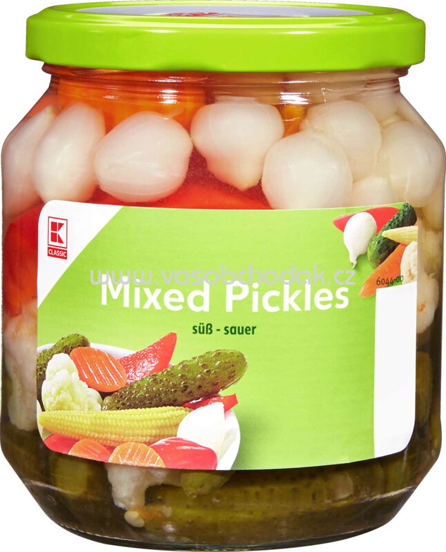 K-Classic Mixed Pickles, süß-sauer, 580 ml