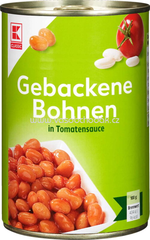 K-Classic Gebackene Bohnen in Tomatensauce, 425 ml K-Classic Gebackene Bohnen in Tomatensauce, 425 ml