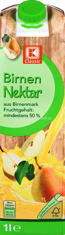 K-Classic Birnen Nektar, 1l K-Classic Birnen Nektar, 1l
