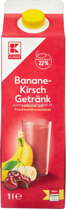 K-Classic Bananen Kirsch Getränk, 1l