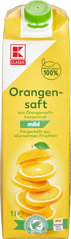 K-Classic Orangensaft mild, 1l