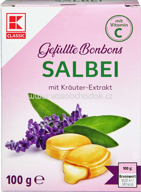 K-Classic Gefüllte Bonbons Salbei, 100g