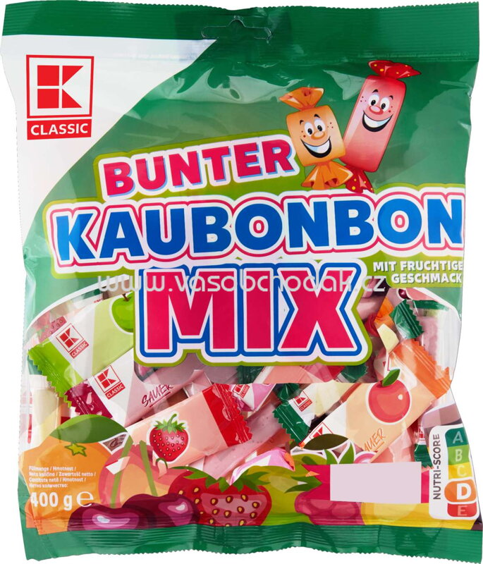 K-Classic Bunter Kaubonbon Mix, 400g K-Classic Bunter Kaubonbon Mix, 400g