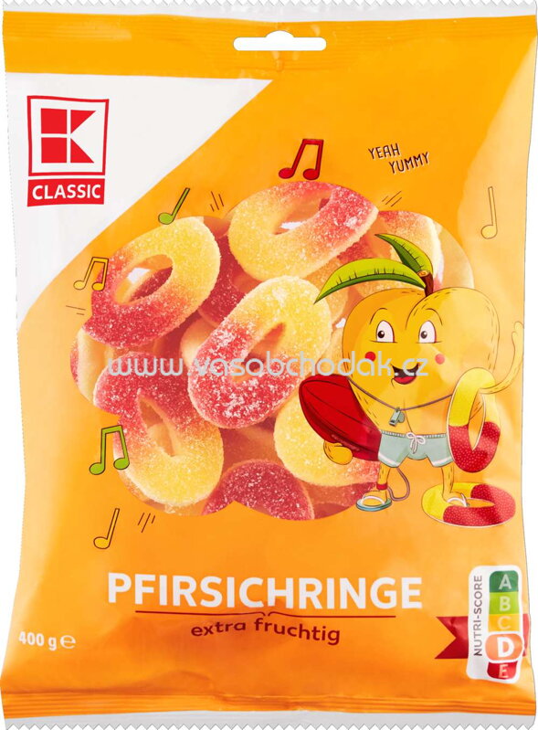 K-Classic Pfirsichringe, 400g