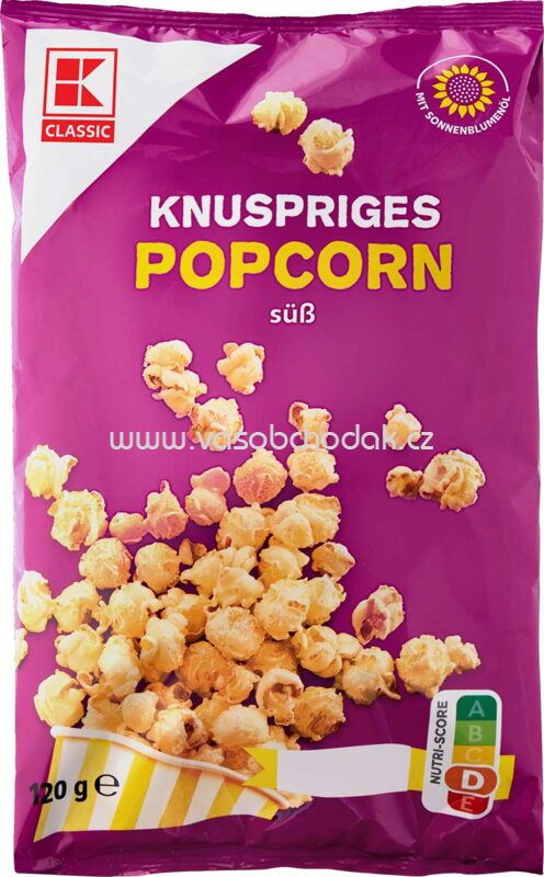 K-Classic Knuspriges Popcorn süß, 120g K-Classic Knuspriges Popcorn süß, 120g