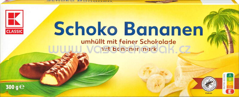 K-Classic Schoko Bananen, 300g K-Classic Schoko Bananen, 300g