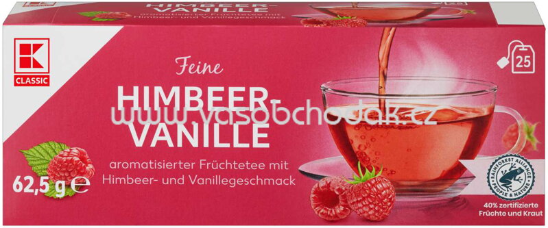 K-Classic Früchtetee Himbeer Vanille, 25 Beutel K-Classic Früchtetee Himbeer Vanille, 25 Beutel