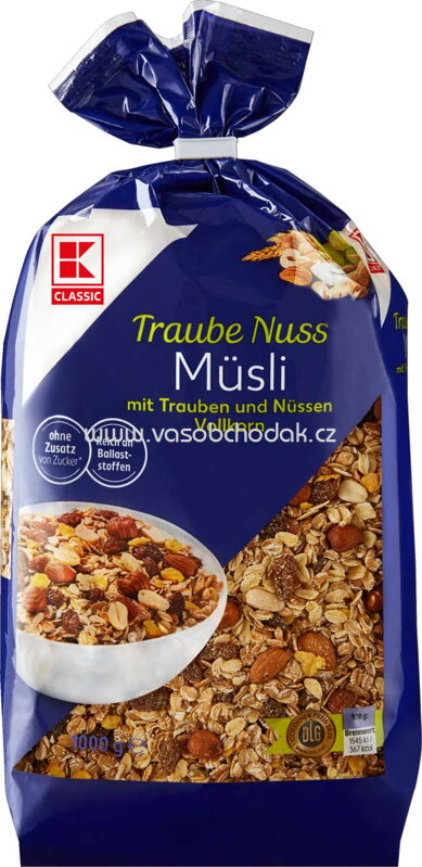 K-Classic Traube Nuss Müsli, 1 kg K-Classic Traube Nuss Müsli, 1 kg