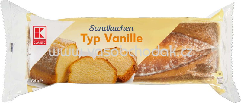 K-Classic Sandkuchen Vanille, 600g K-Classic Sandkuchen Vanille, 600g